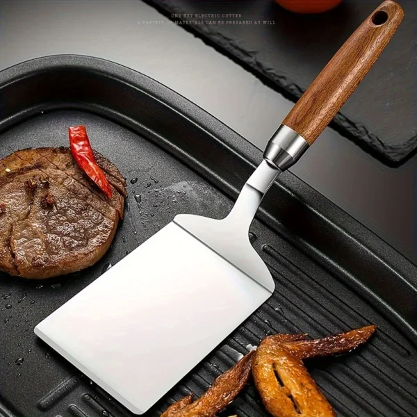 Stainless Steel Spatula with Wood Handle