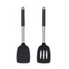 Heat-Resistant Black Silicone Spatulas