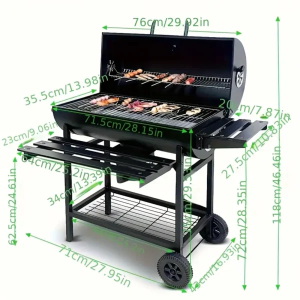 fcfe2231-26b7-4db7-8b21-40d15e12a9ea Portable Stainless Steel Folding Charcoal Grill