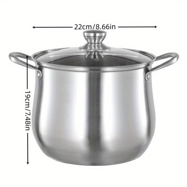 Versatile Large Stainless Steel Stock Pot