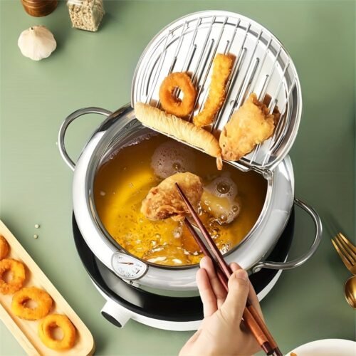 Stainless Steel Deep Fryer Pot Multi-Purpose Frying Pot