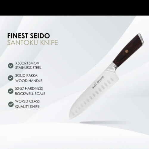 Fukuro Seido Santoku Knife / Stainless Steel Knife