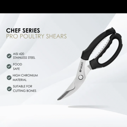 Fukuro Chef Series Pro Poultry Shears Chicken Bone Scissor / Multi-purpose Scissors