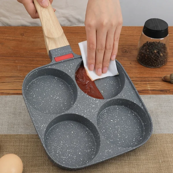 my-11134207-820li-mh8zaadmqa6hf3.webp Multi-Hole Omelet Pan with Lid | Non-Stick Egg & Burger Frying Pan | Breakfast Cooking Pan